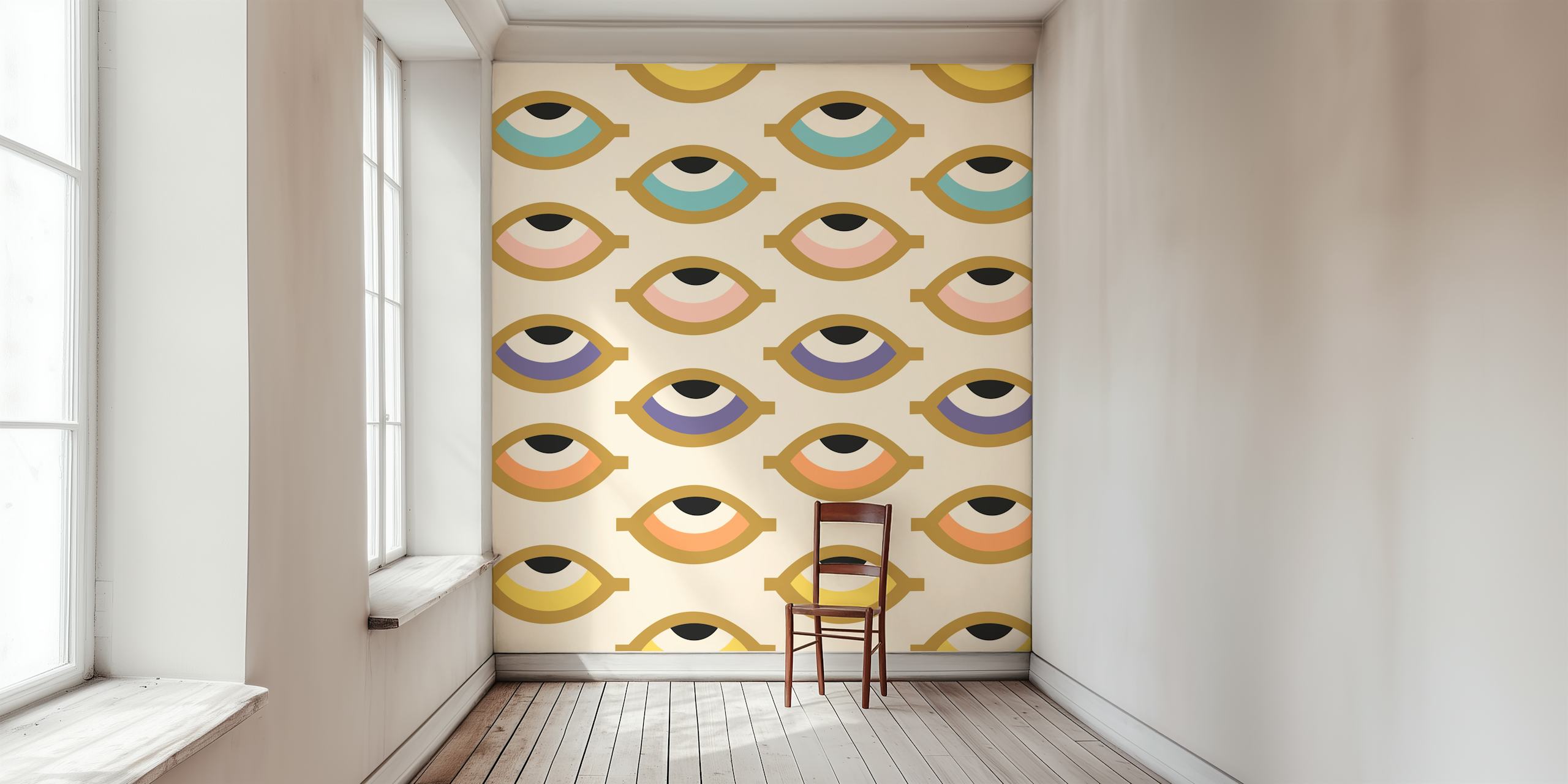 Tapeta Turkish Eye Pattern u sobi
