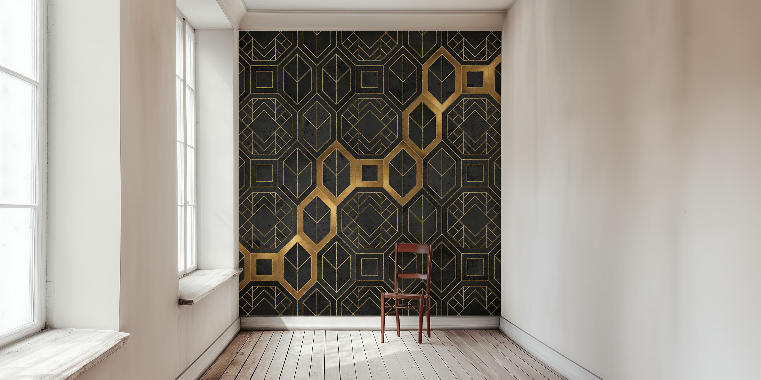 Art Deco Coffee Time -tapetti huoneessa