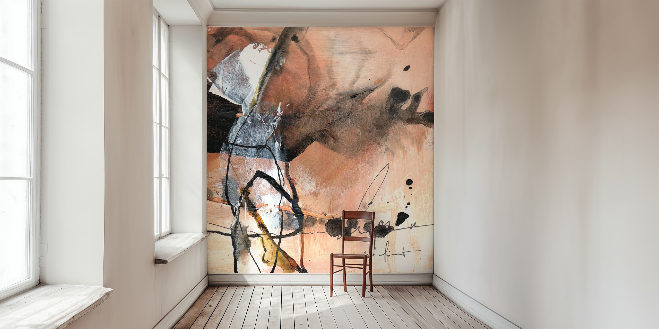 Abstract Thinking IV tapet i ett rum