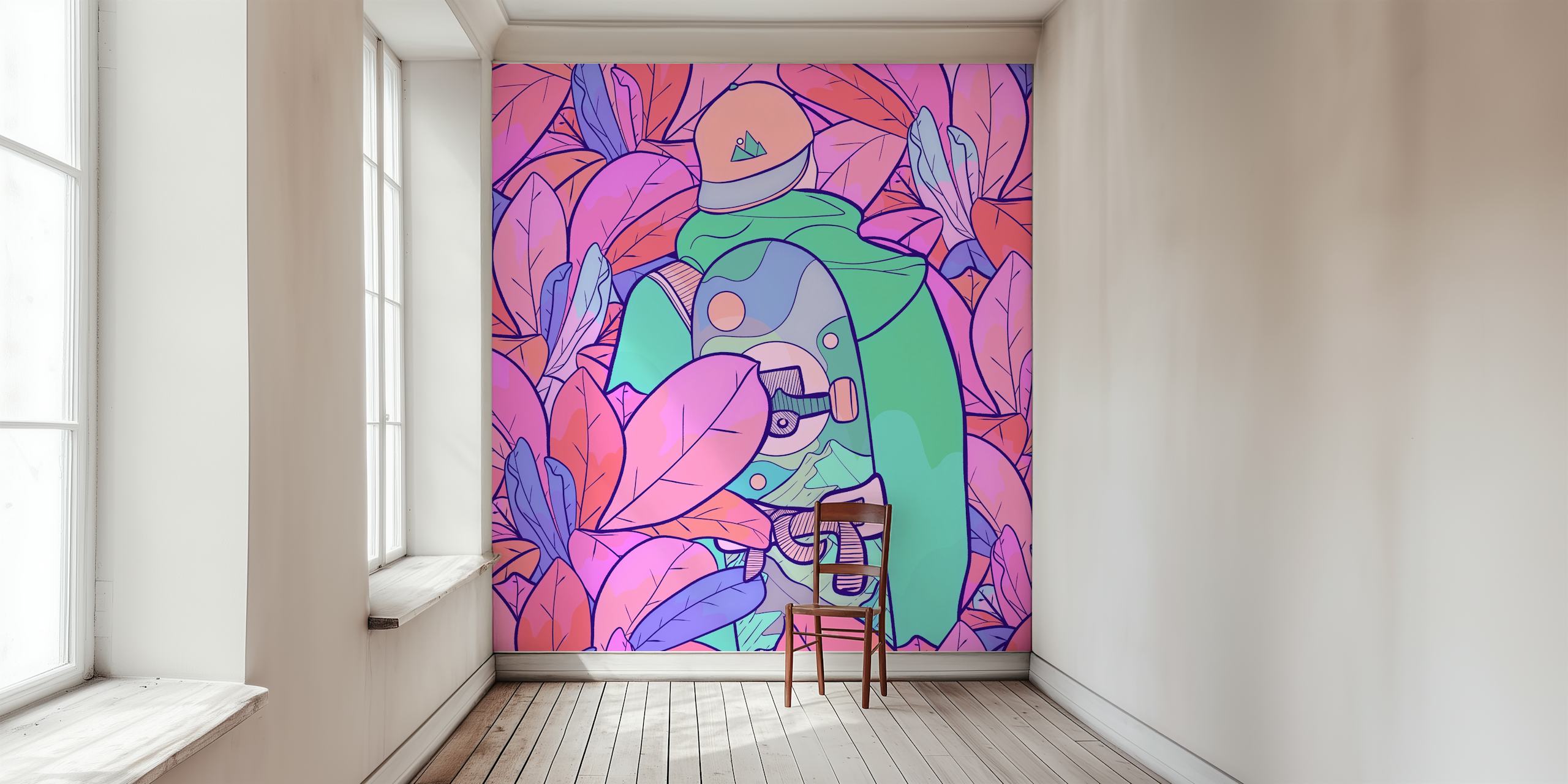 Lost in the forest wallpaper in a room