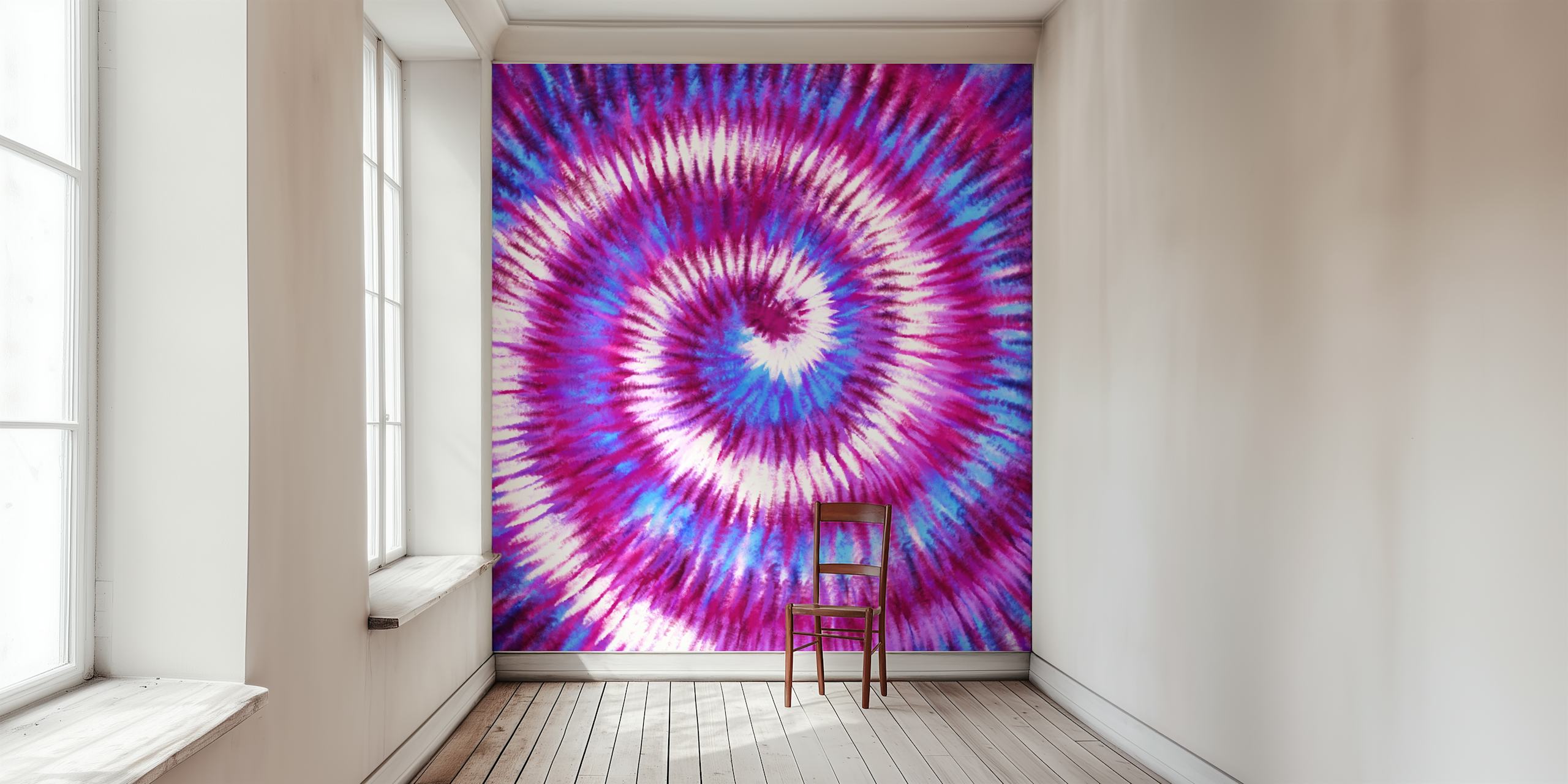 Design vibrante de Tie Dye Background 19 em um quarto