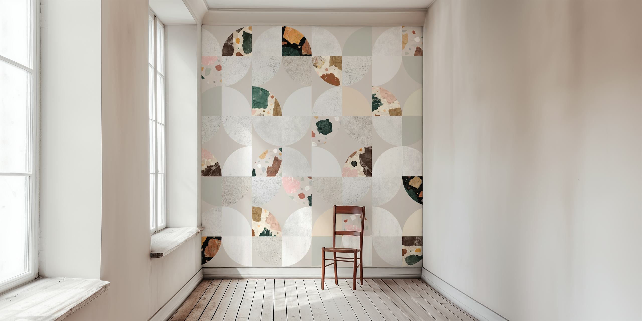 Geometric Heartstone wallpaper displayed in a room