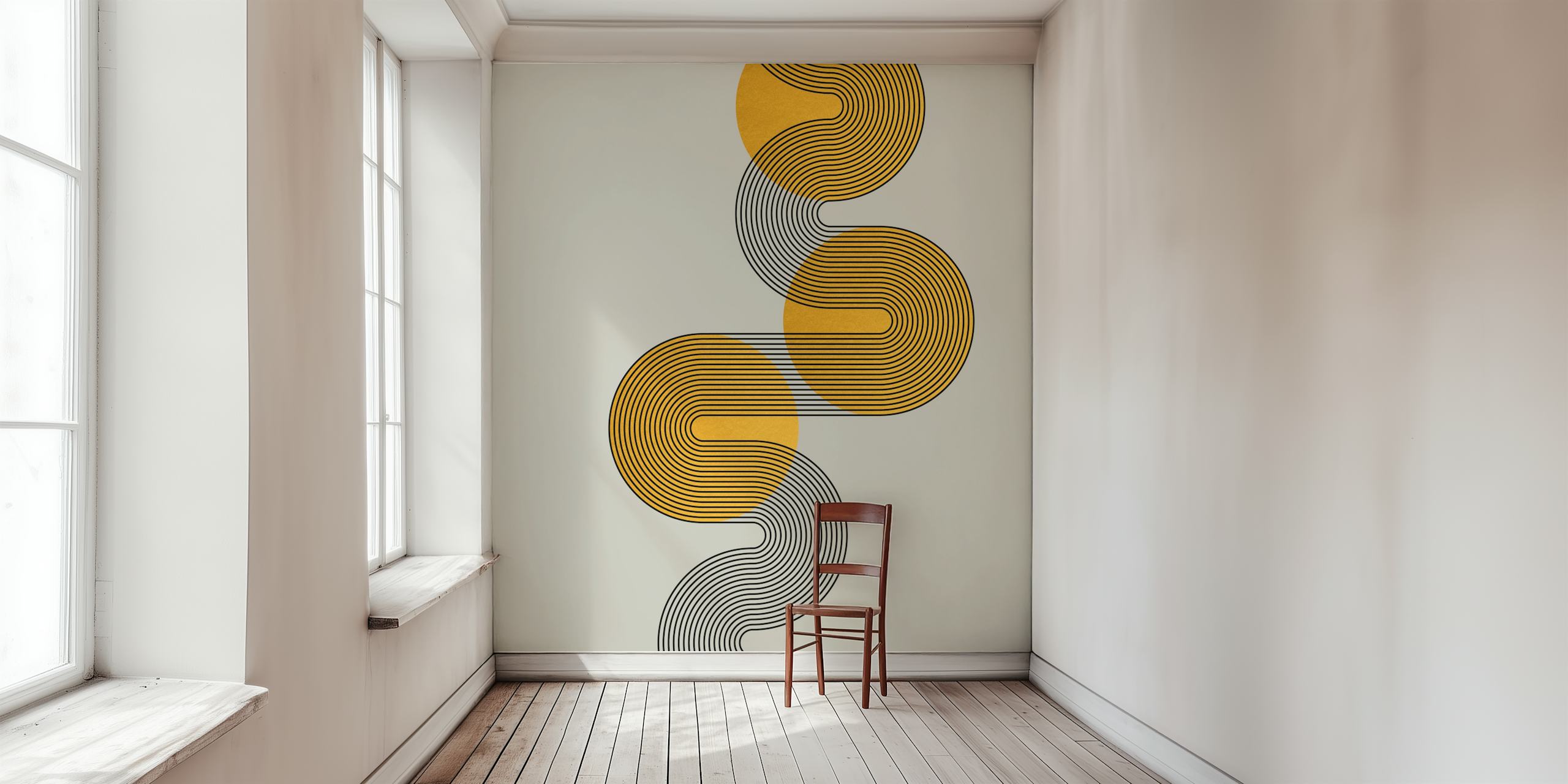 Contemporary wallpaper design v místnosti