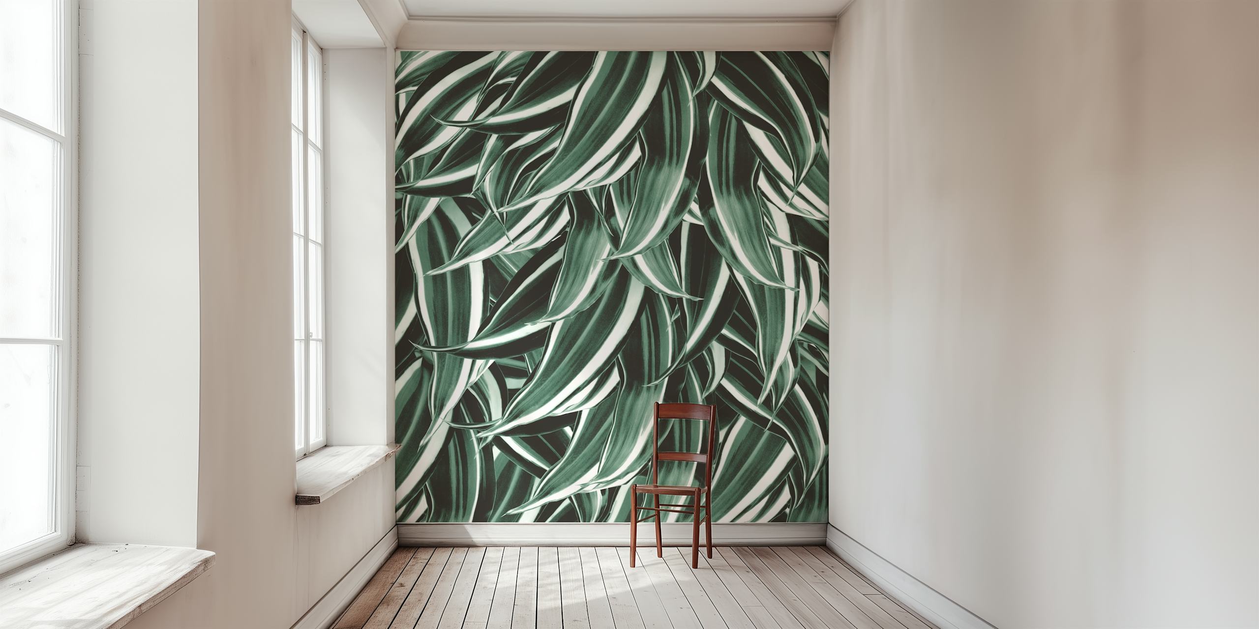 Návrh tapety Tropical Greenery 1 v místnosti