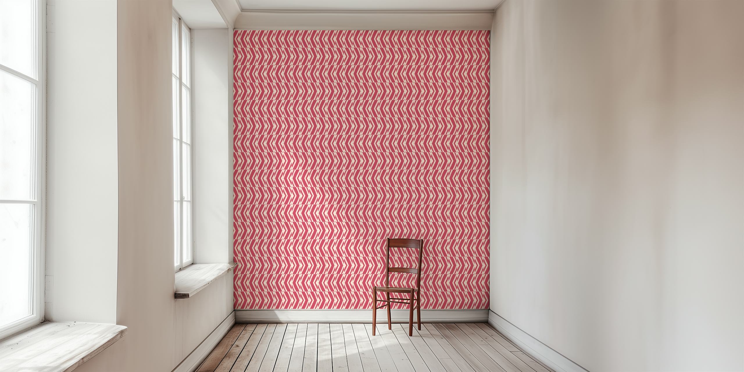 Rustic Rhubarb Arrows Tiles tapetti huoneessa