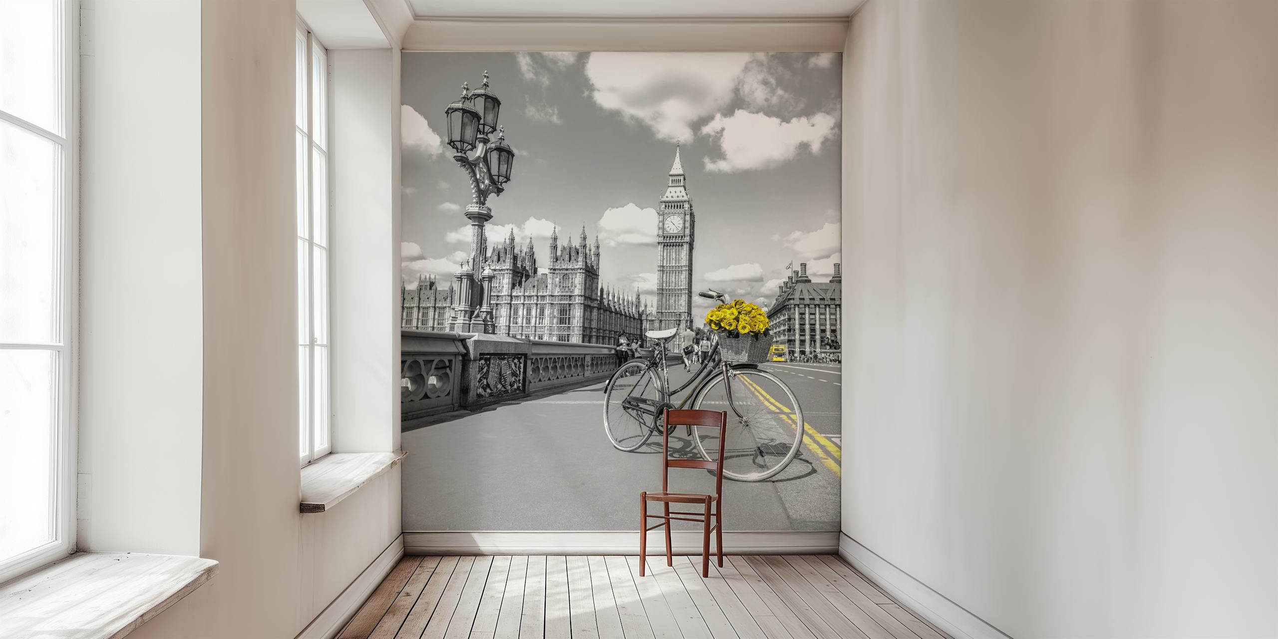 Floral Journey of Westminster wallpaper in a room