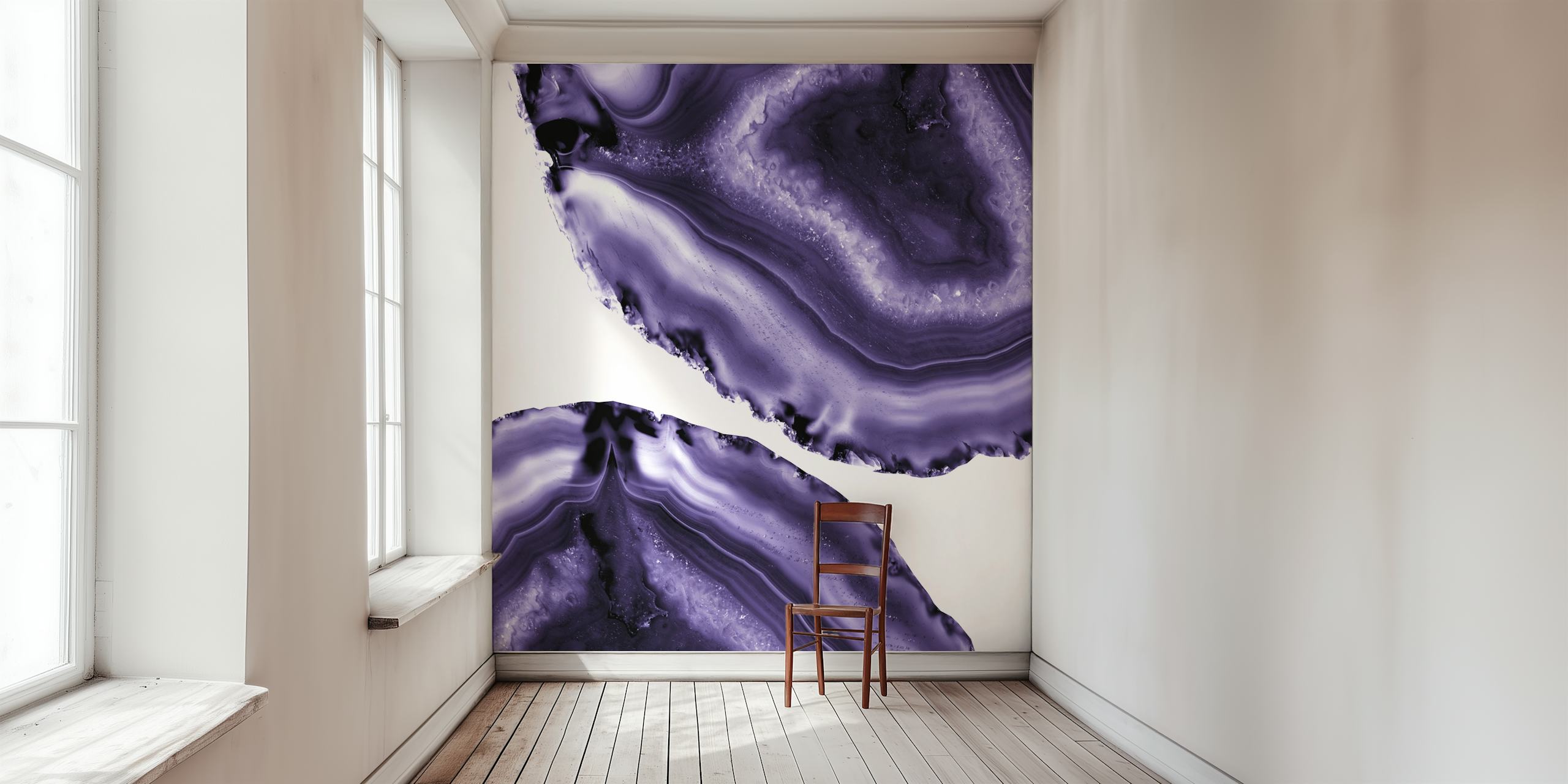 Papier peint Ultra Violet Agate 3 dans une pièce