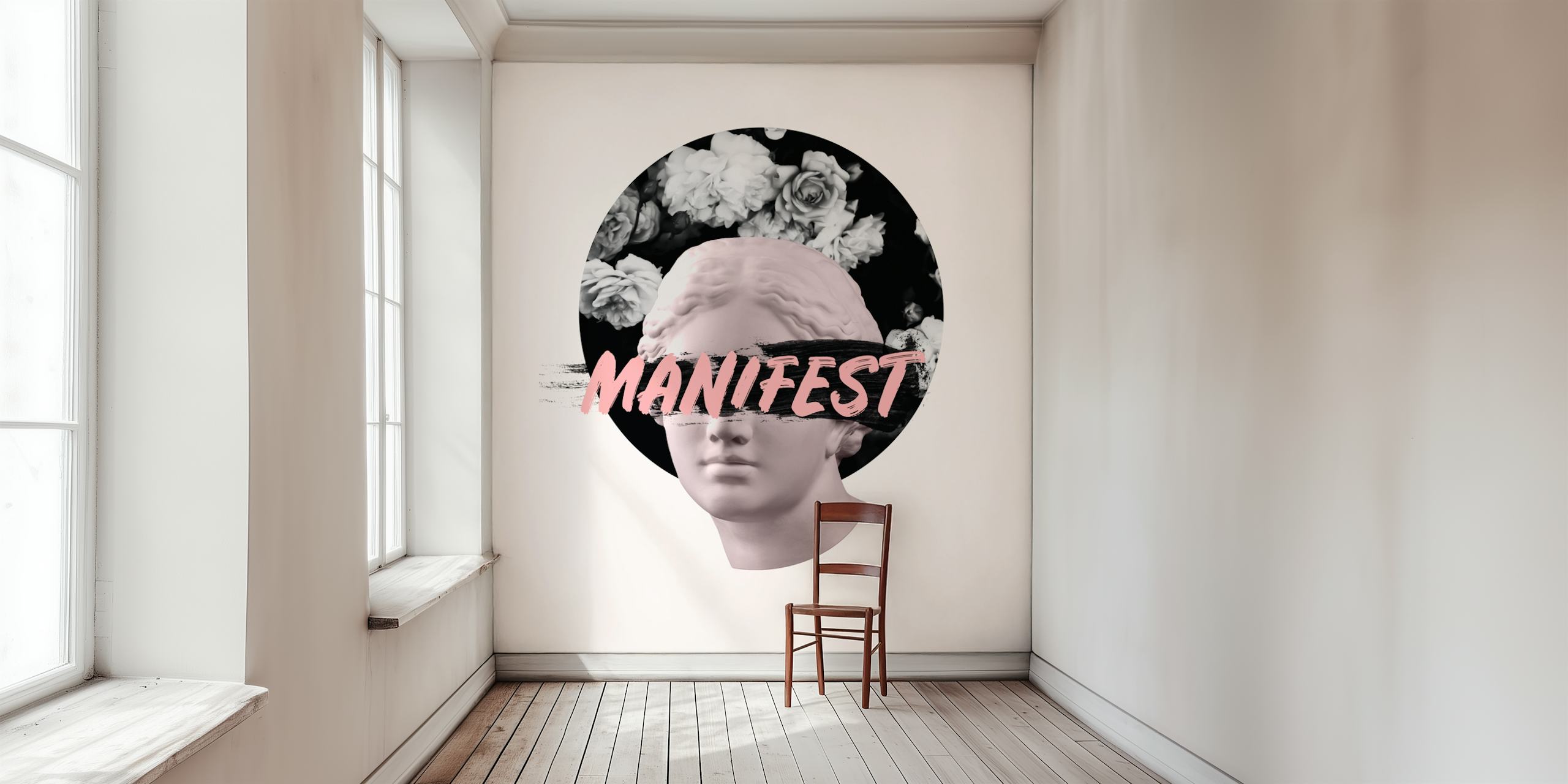 Papel tapiz Manifest Venus Roses en una habitación