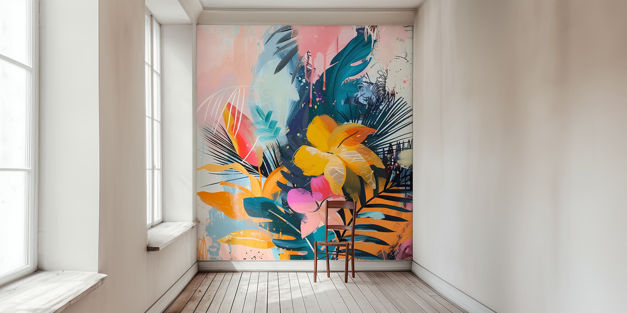 Tropical Garden 22 wallpaper in a room