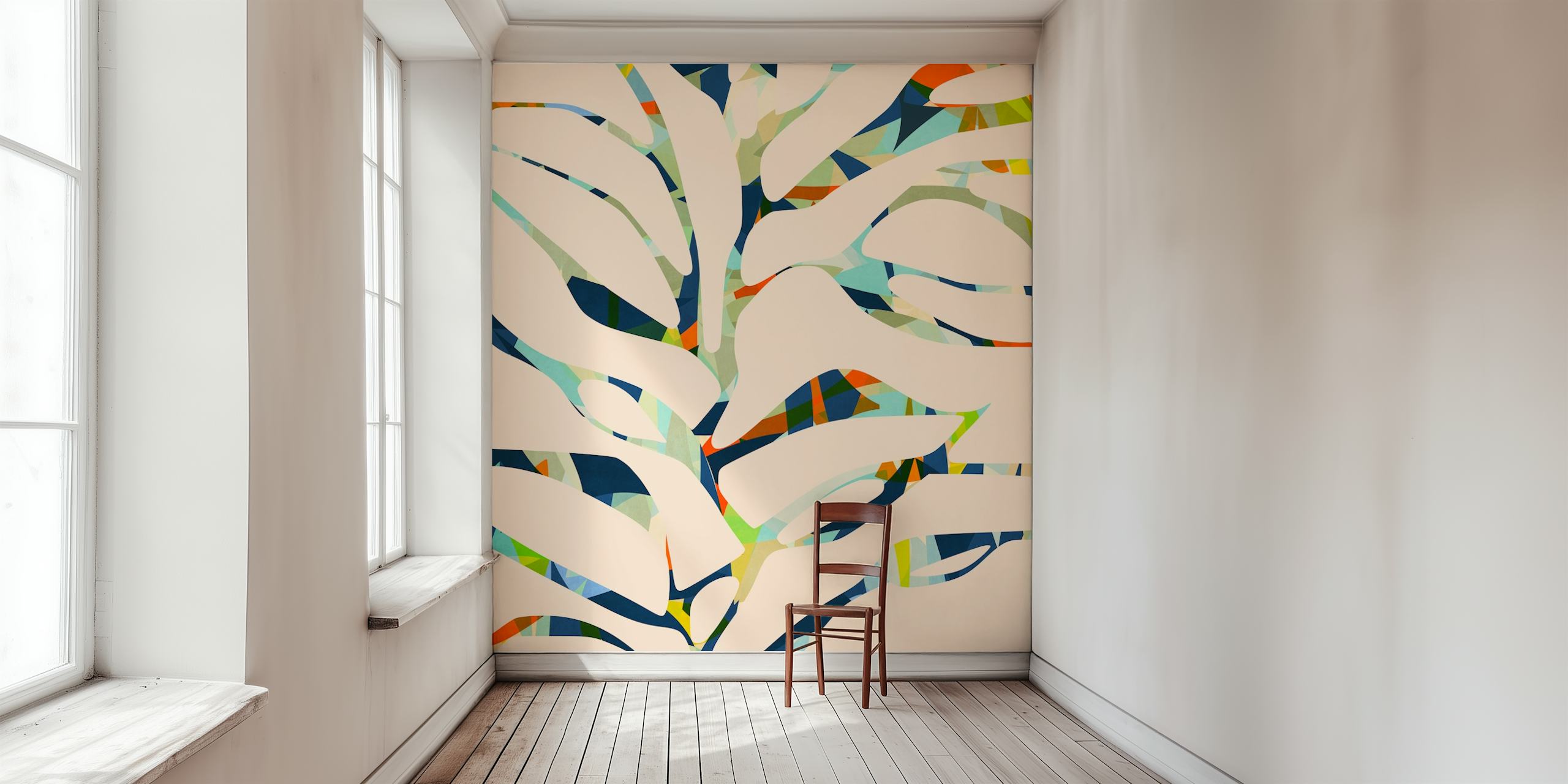 papel de parede Aquarium Tree em um quarto