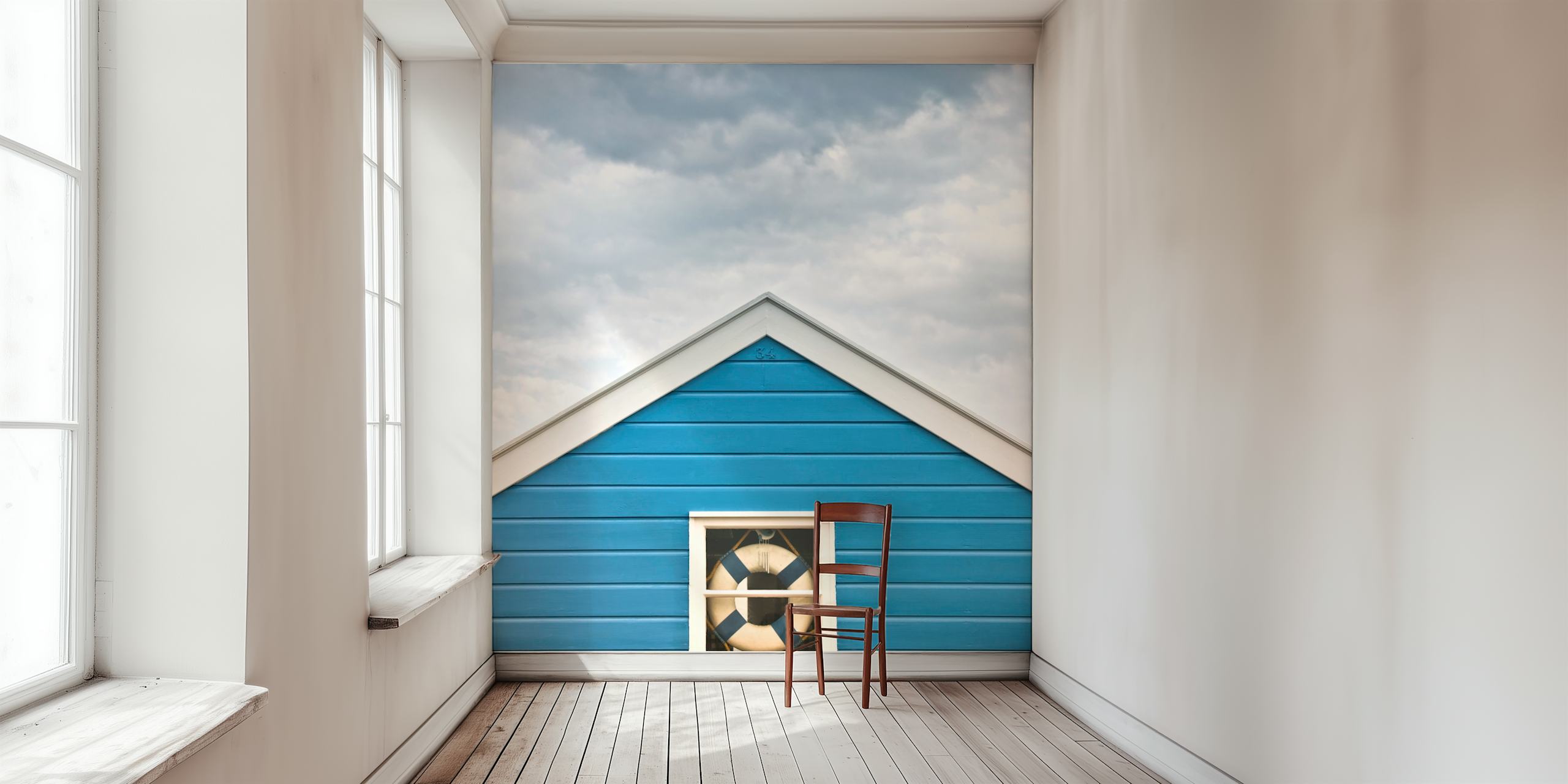 Papel de parede Seaside Hideaway em um quarto