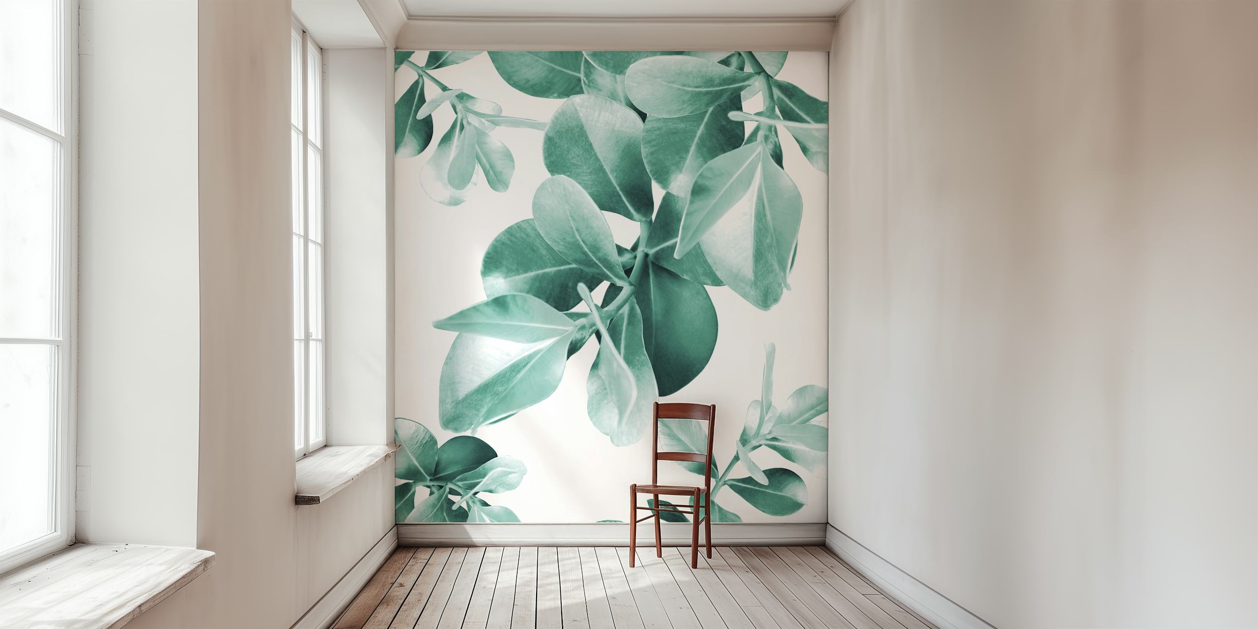 Ficus Leaves Dream wallpaper in a room