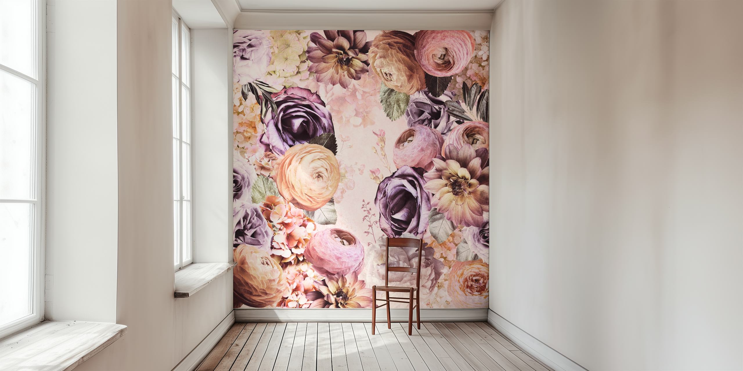 Σχέδιο ταπετσαρίας Vintage Blush Baroque Roses