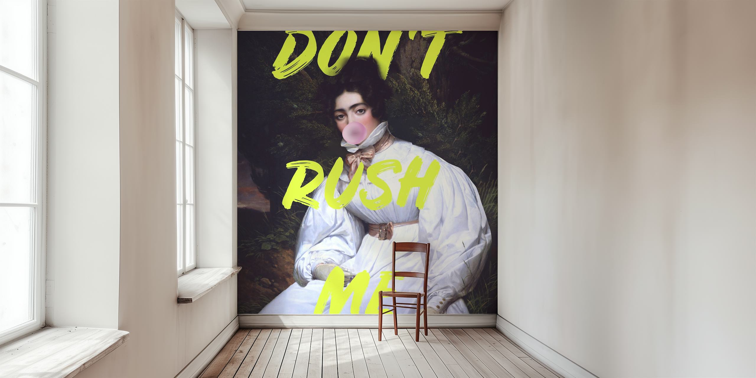 Sassy Lady wallpaper displayed in a room