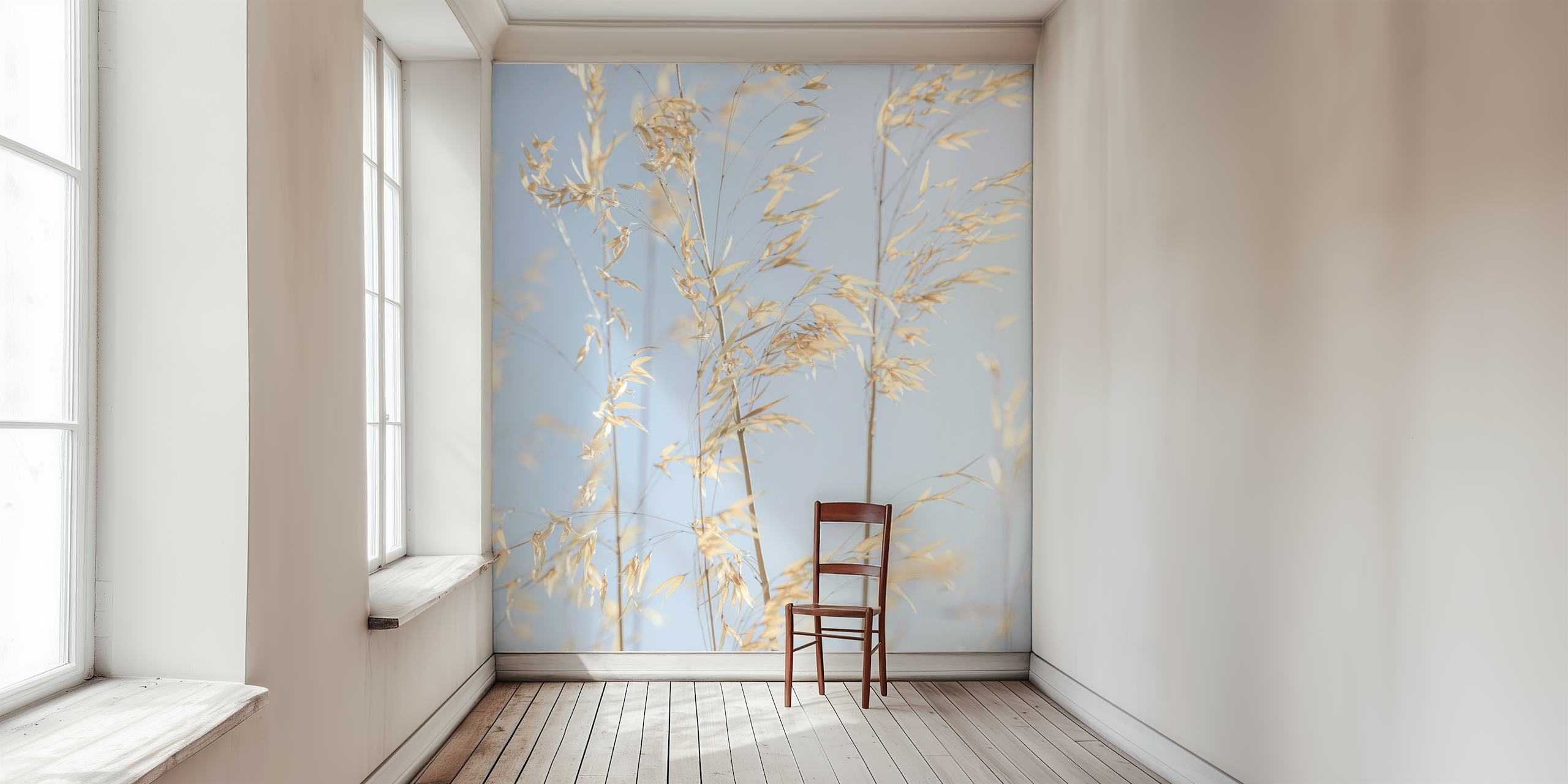 Panicle ripe Oats tapet i et rom