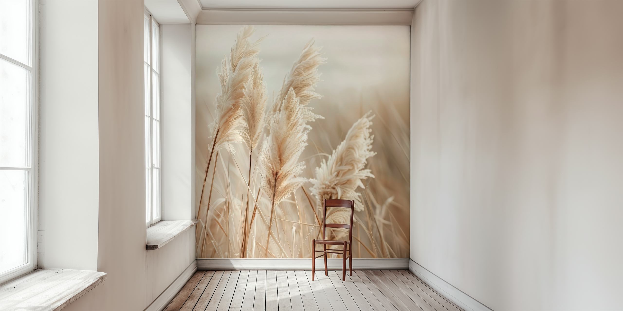 Pampas grass by the sea ταπετσαρία σε ένα δωμάτιο