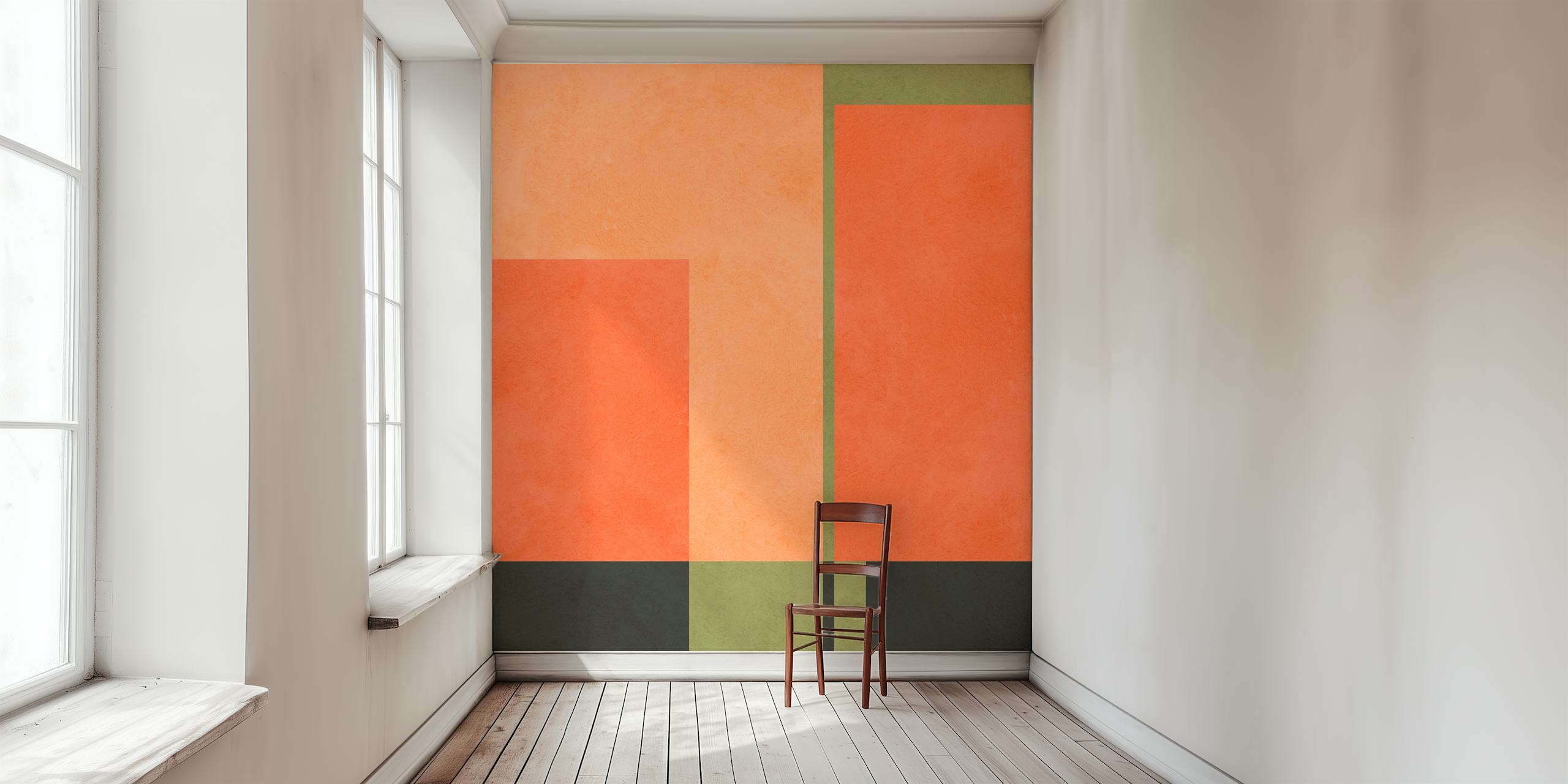 Modern geometric shapes wallpaper design