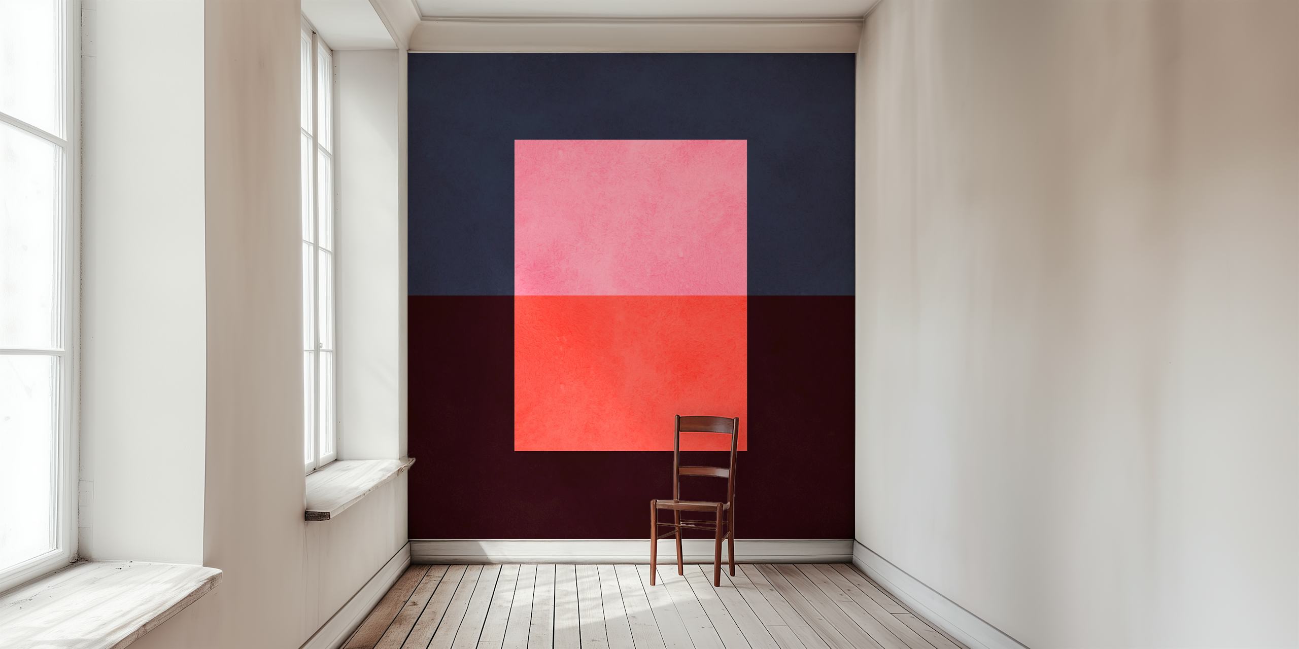 Ταπετσαρία Modern geometric shapes σε ένα δωμάτιο