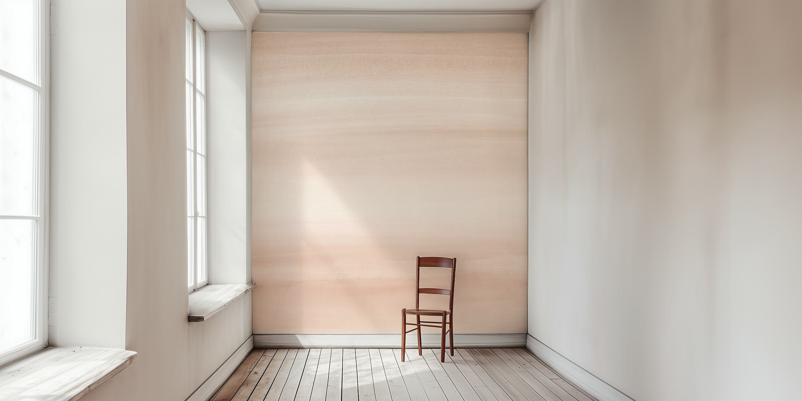 Pale beige abstract watercolor design for wall mural.