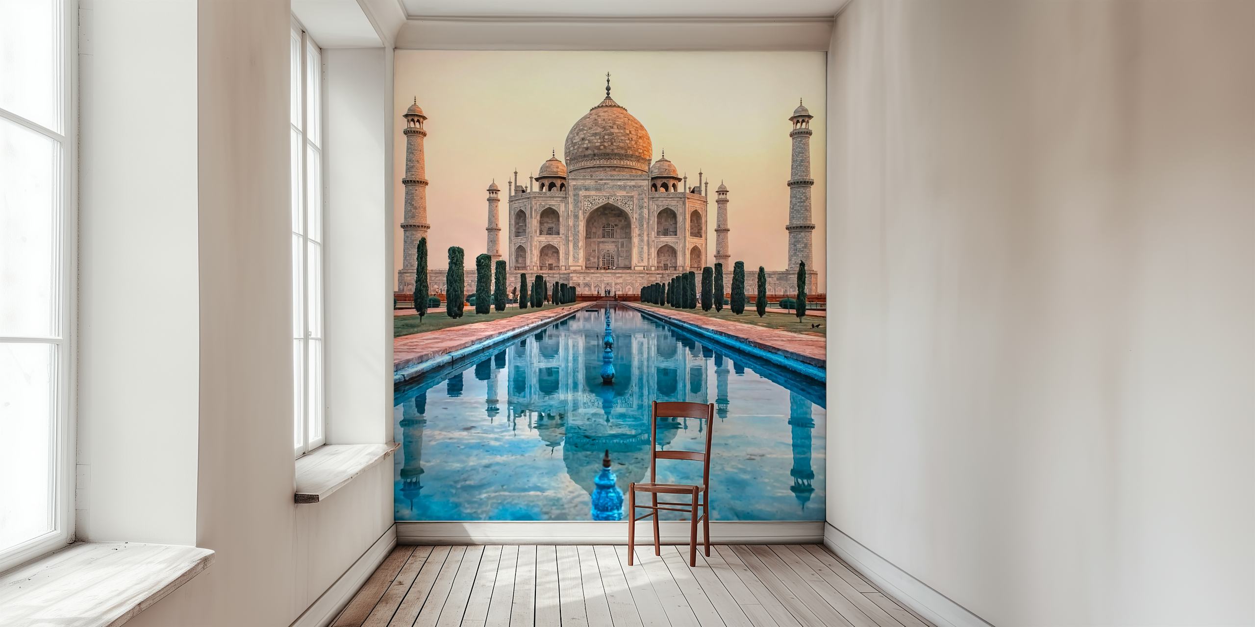 Ταπετσαρία Taj Mahal Mausoleum σε ένα δωμάτιο