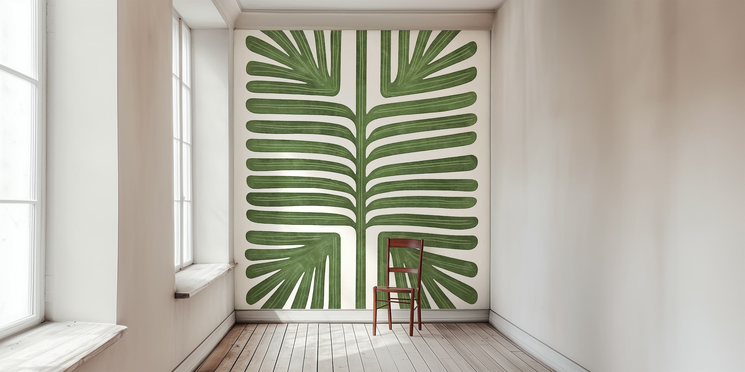Botanical Garden Flair wallpaper in a room