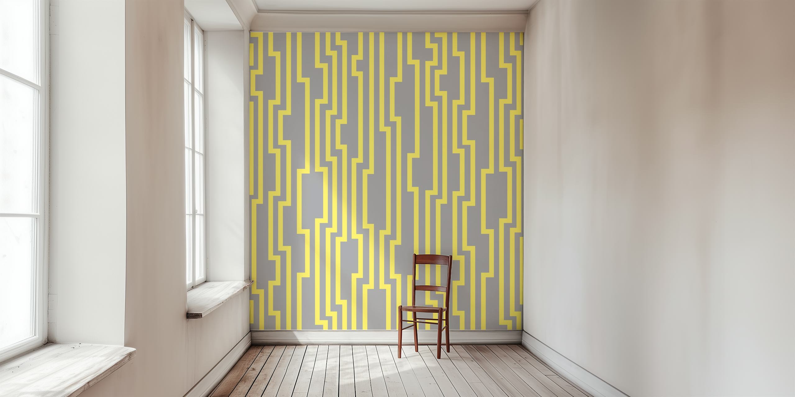 Abstract Lines Decor in un interno moderno