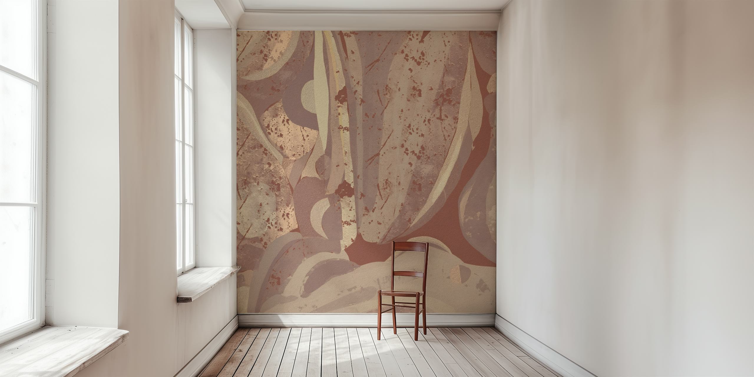 Papel pintado Rustic Canyon Journey en una habitación