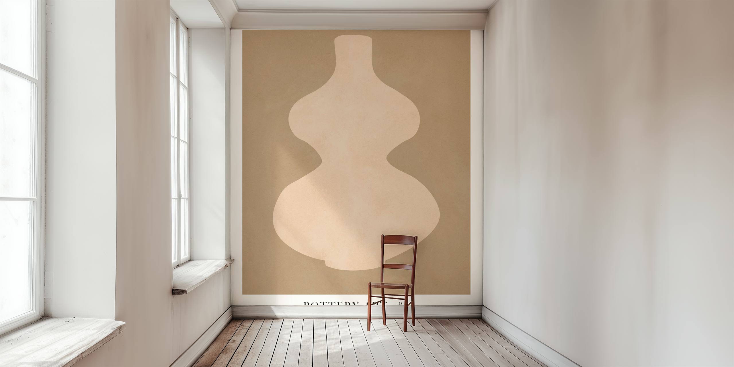 Earthen Vase Elegance tapet i ett rum