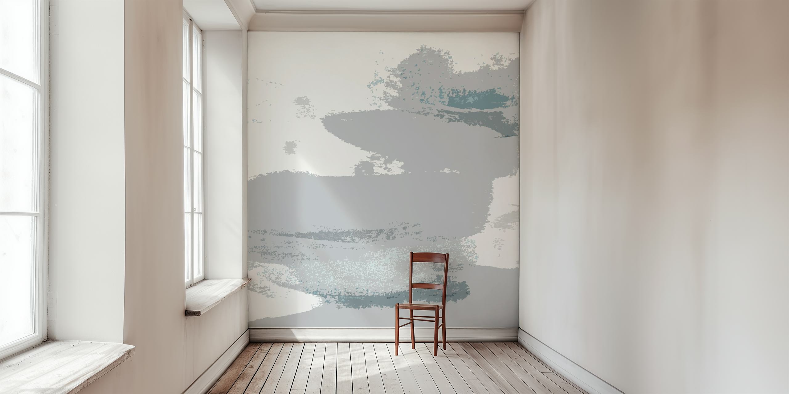 Subdued Tone Harmony-tapet i et moderne rum