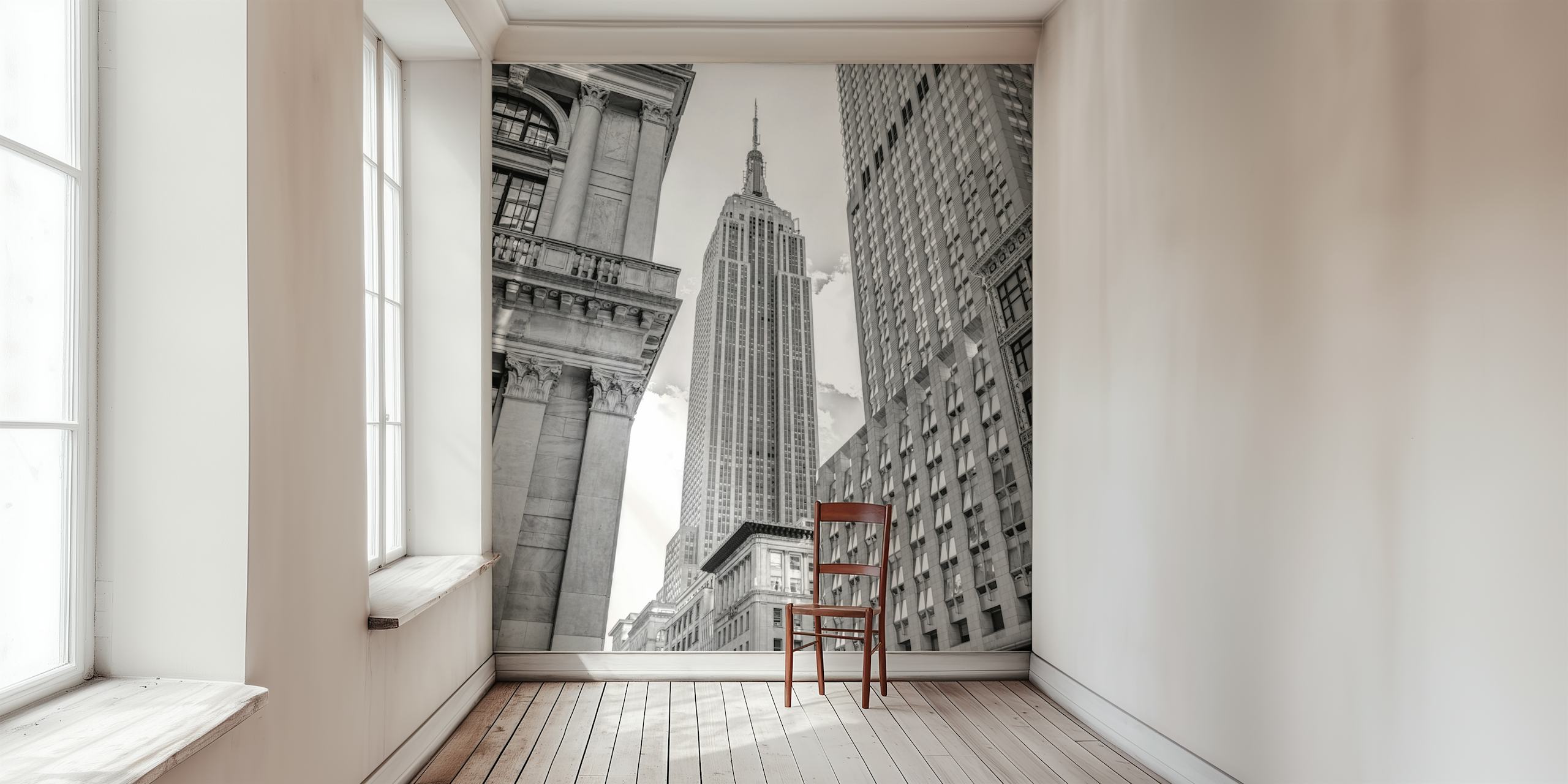 Urban Majesty wallpaper in a modern room