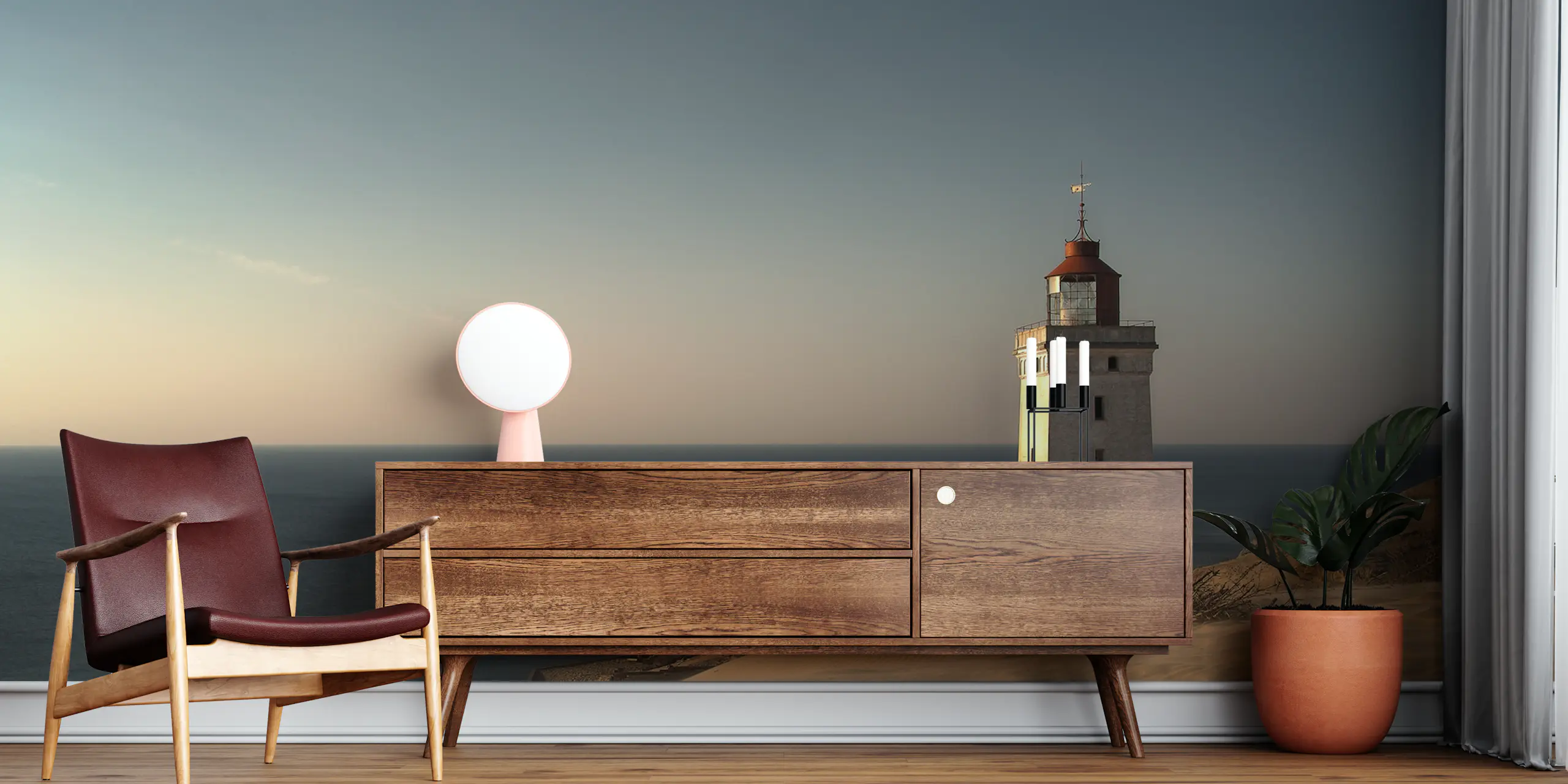 Lighthouse Wallpaper - Nautical and Scenic Wall Decor | Happywall