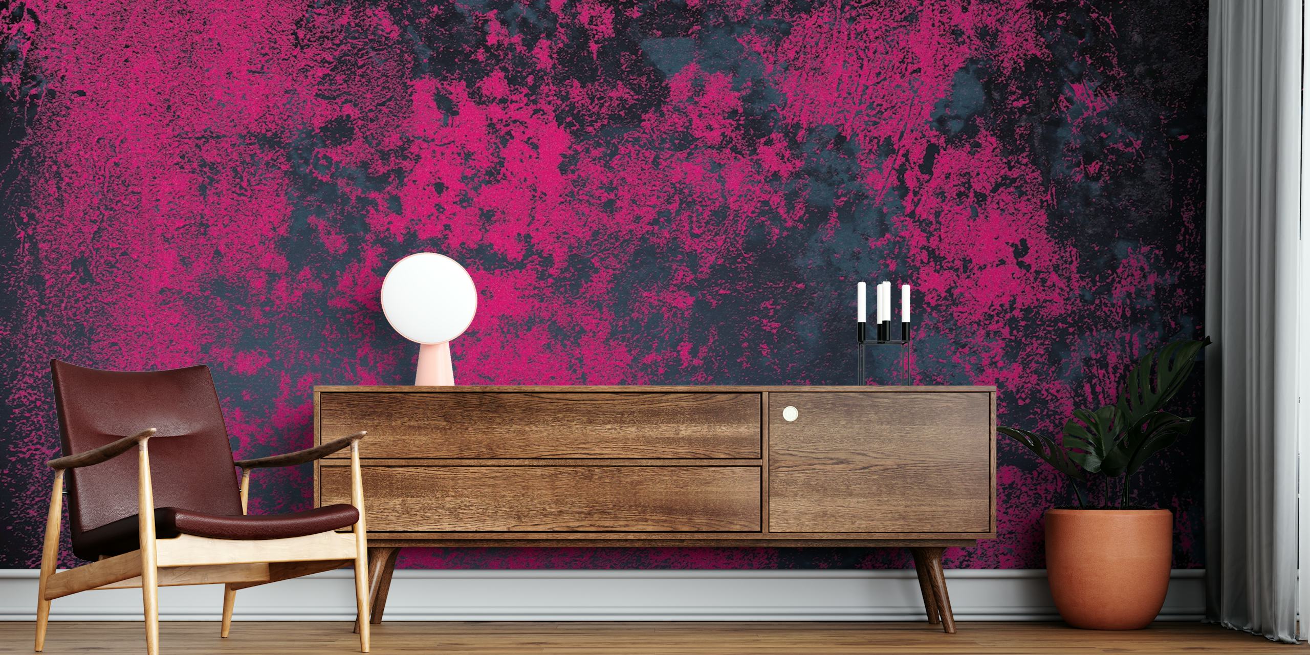 Concrete texture in magenta navy prikaz zida