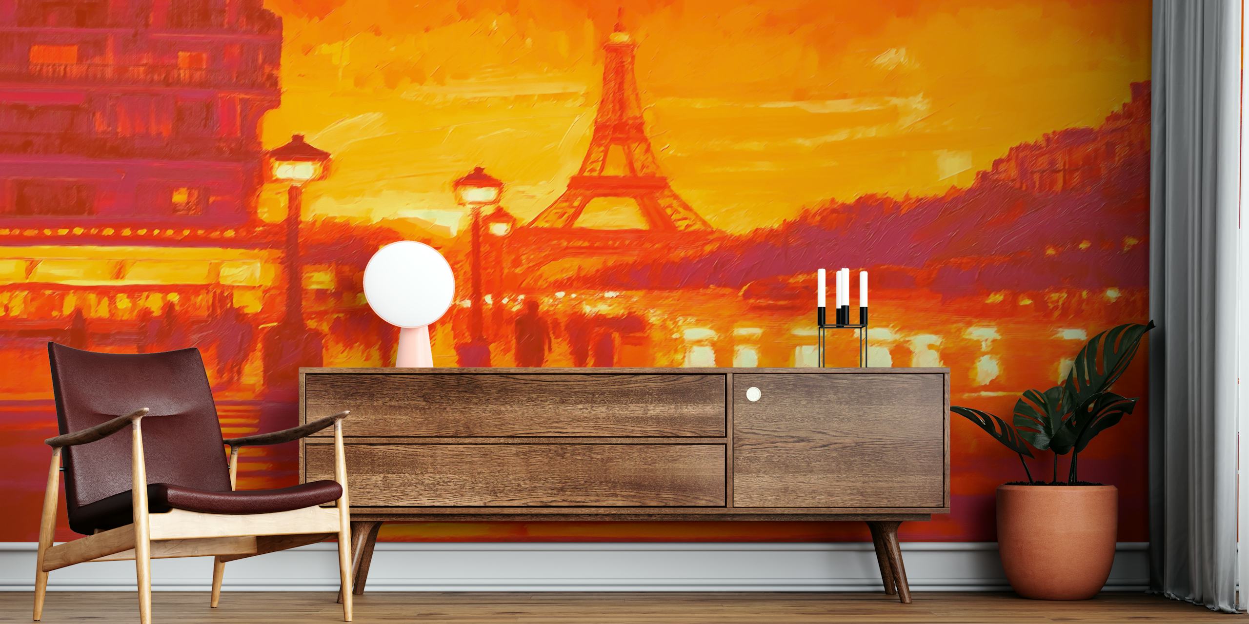 Paris City of Light wallpaper design