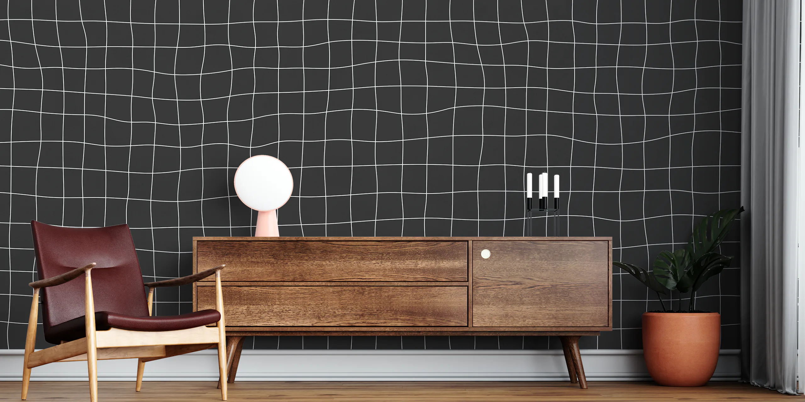 Grid Abstract Room Abstract Grid Lines Wallpaper - happywall.com
