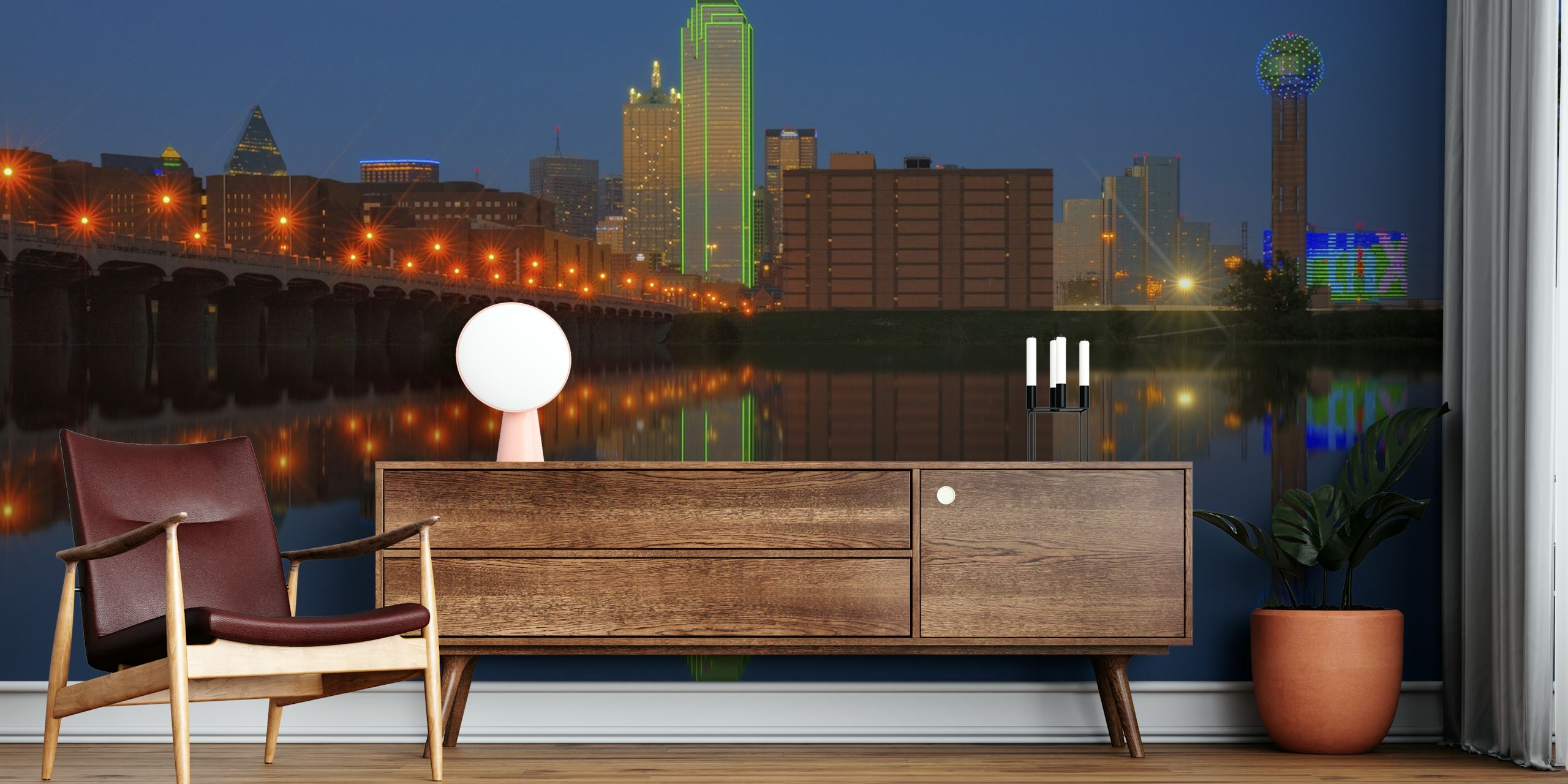 fondo de pantalla Dallas Skyline at Twilight
