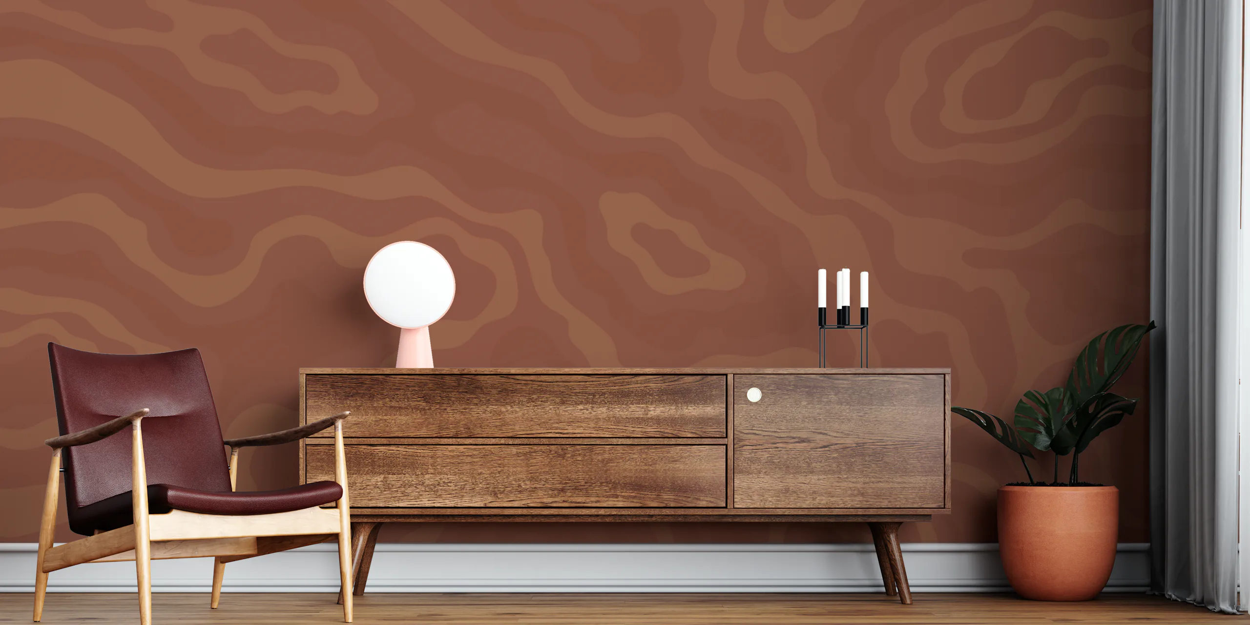 Abstract Maps Brown Wallpaper – Buy Unique Wallpapers Online