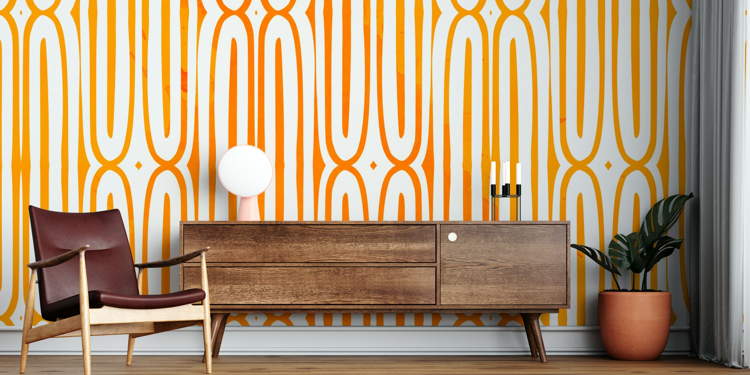 1970s Monochromatic Background wallpaper in a room
