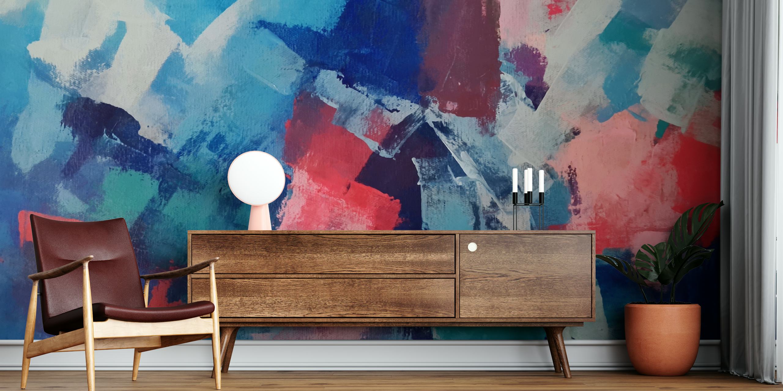 Tapeta Rustic Geometric 19 v pokoji