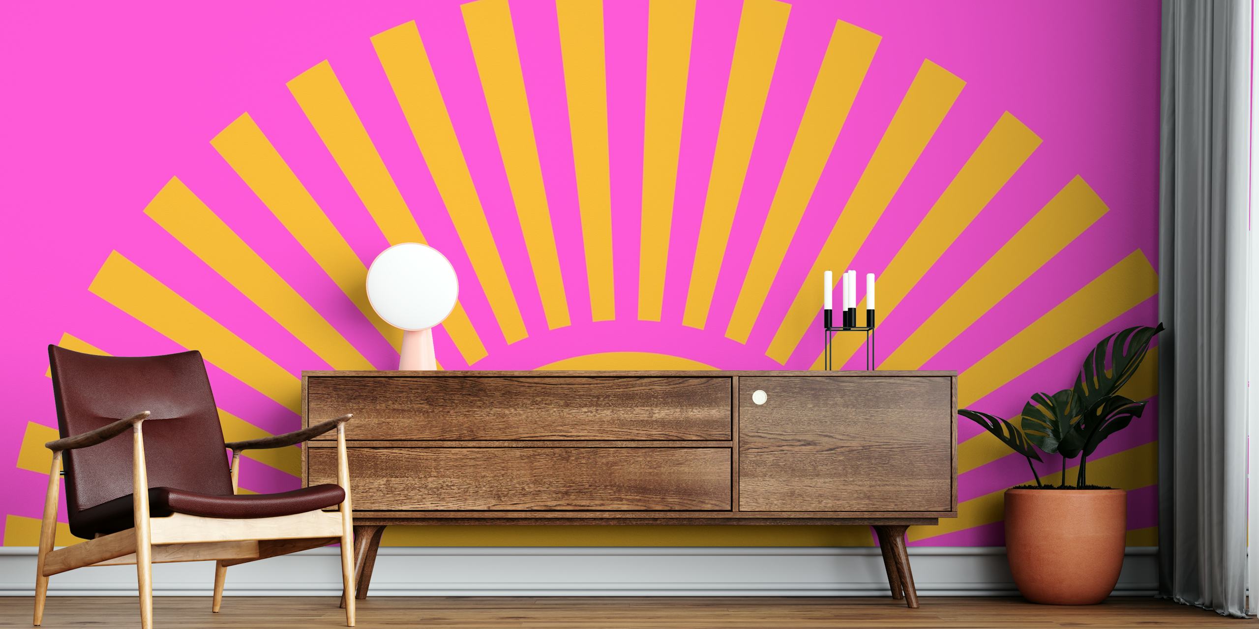 Radiant Dawn wallpaper design in a room